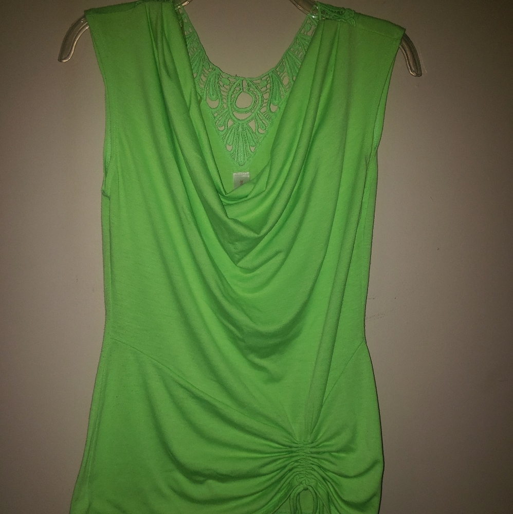 Bright green shirt